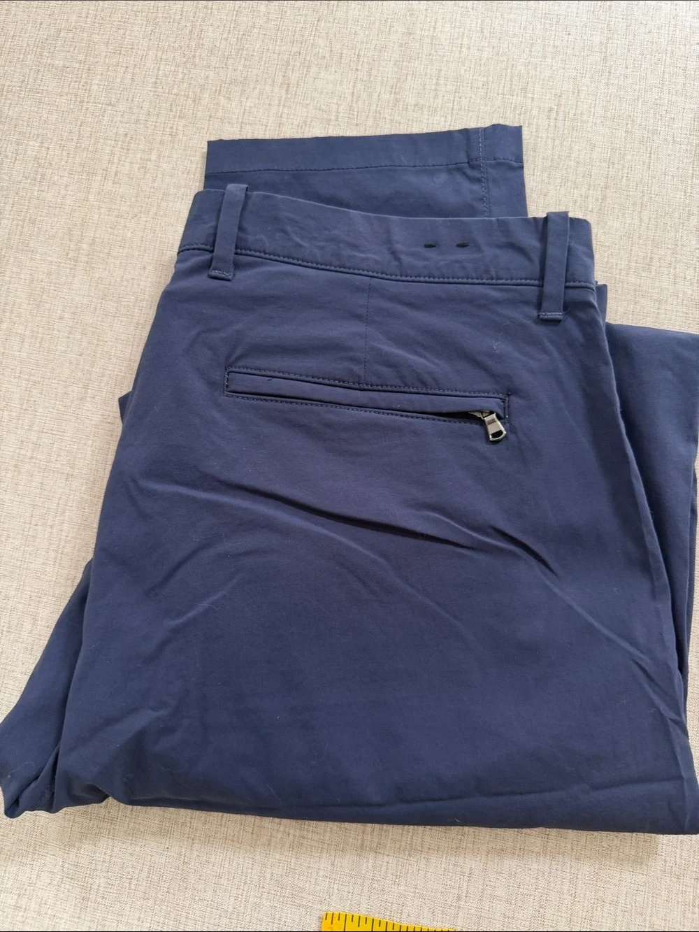 J. Crew 484 slim fit stretch tech pant in navy blue 34 x 34 travel casual